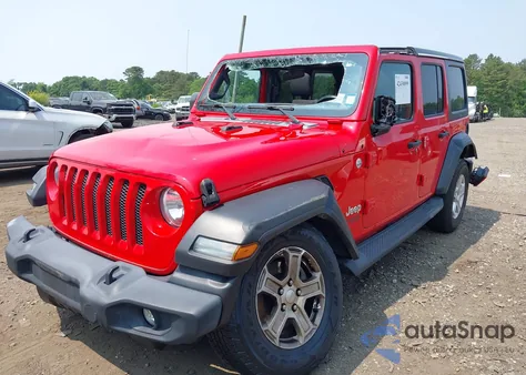 2020 Jeep Wrangler Unlimited Sport S 4X4 из США, поврежденный, VIN 1C4HJXDN8LW122928